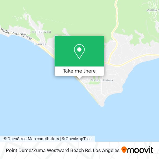 Point Dume / Zuma Westward Beach Rd map