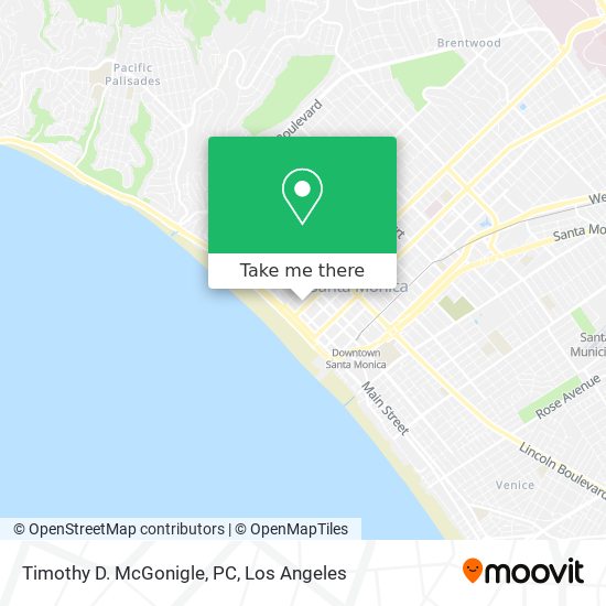 Timothy D. McGonigle, PC map