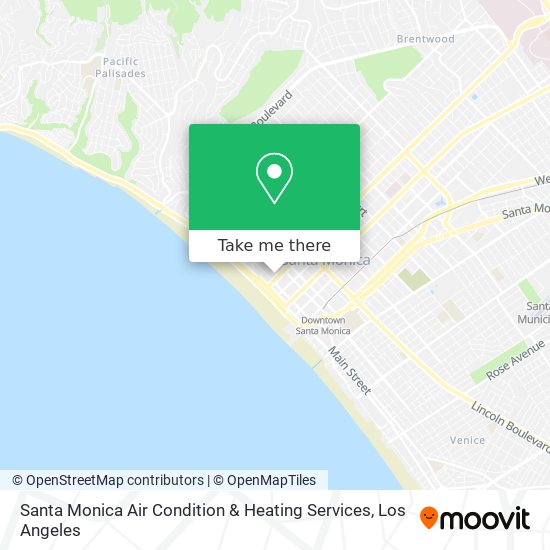 Santa Monica Air Condition & Heating Services map