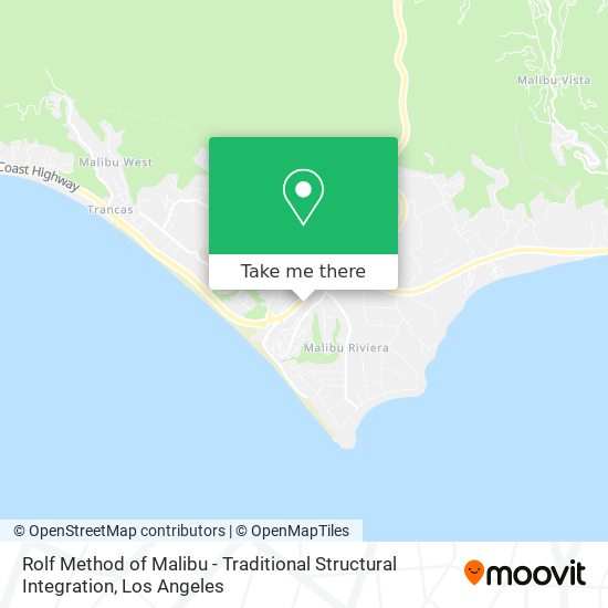 Mapa de Rolf Method of Malibu - Traditional Structural Integration