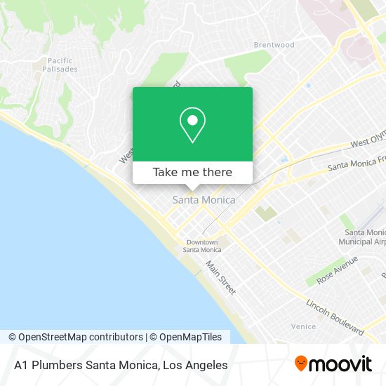 Mapa de A1 Plumbers Santa Monica