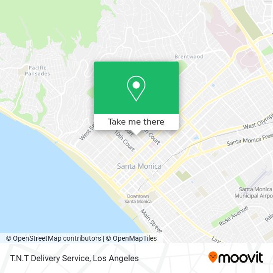 Mapa de T.N.T Delivery Service