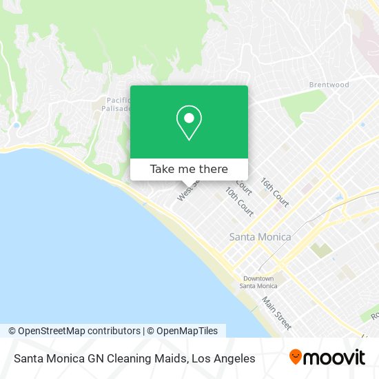 Mapa de Santa Monica GN Cleaning Maids