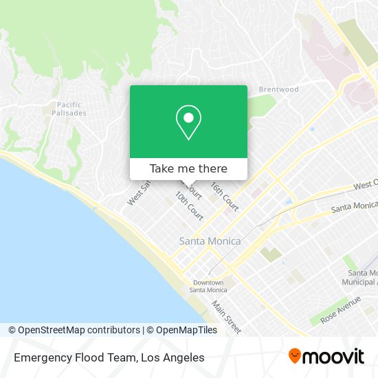 Emergency Flood Team map