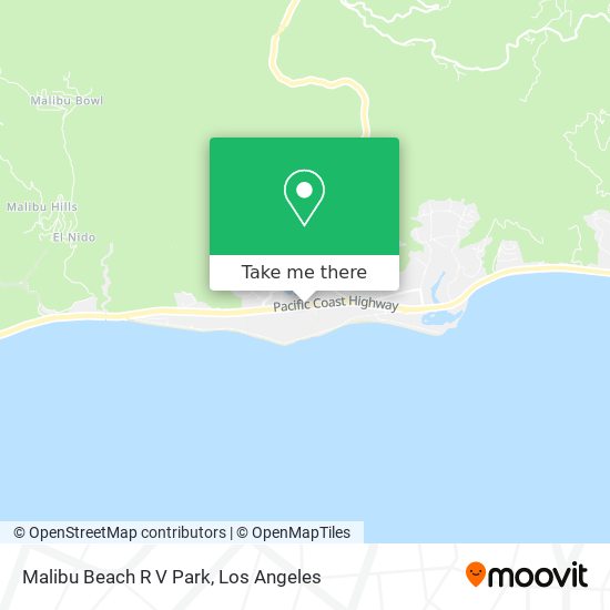 Mapa de Malibu Beach R V Park