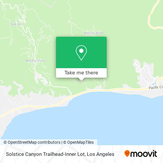 Mapa de Solstice Canyon Trailhead-Inner Lot