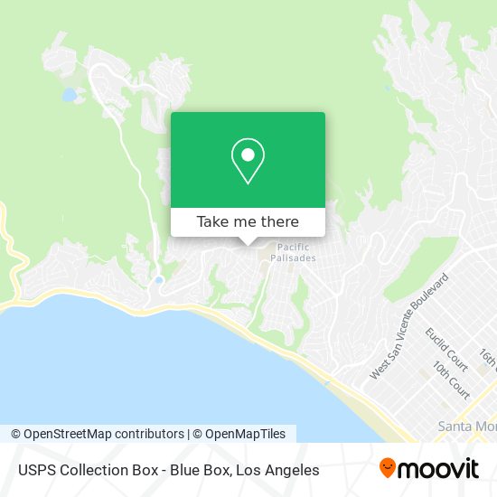 USPS Collection Box - Blue Box map