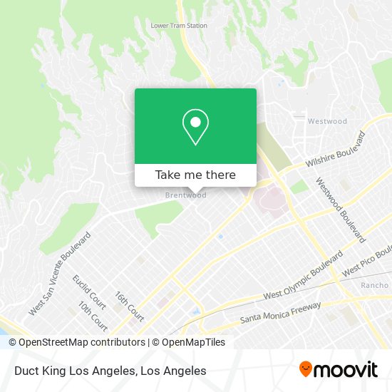 Duct King Los Angeles map