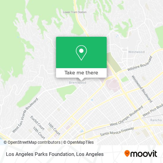 Los Angeles Parks Foundation map