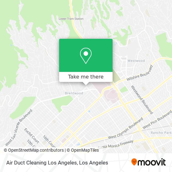 Mapa de Air Duct Cleaning Los Angeles