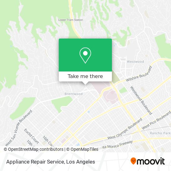 Mapa de Appliance Repair Service