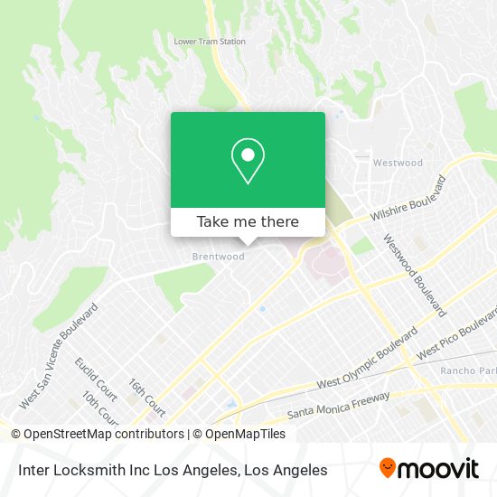 Mapa de Inter Locksmith Inc Los Angeles