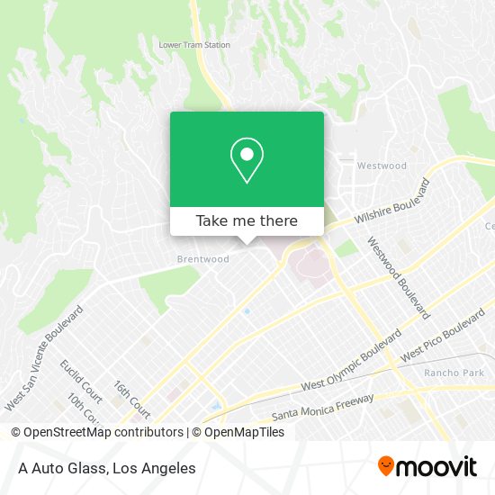 A Auto Glass map