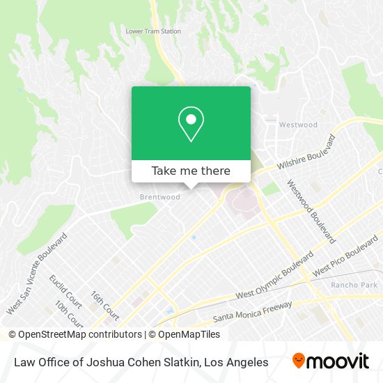 Mapa de Law Office of Joshua Cohen Slatkin