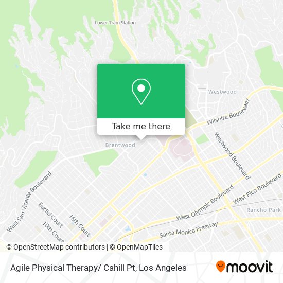 Agile Physical Therapy/ Cahill Pt map