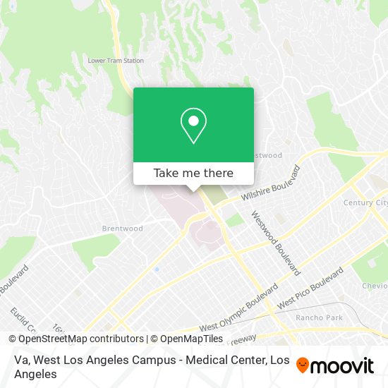 Va, West Los Angeles Campus - Medical Center map