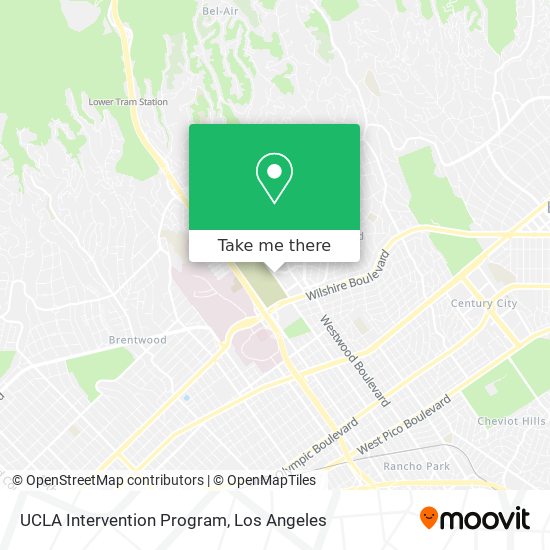 UCLA Intervention Program map