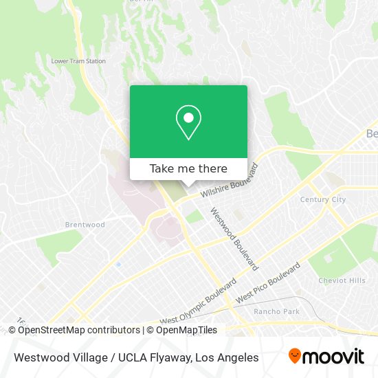 Westwood Village / UCLA Flyaway map