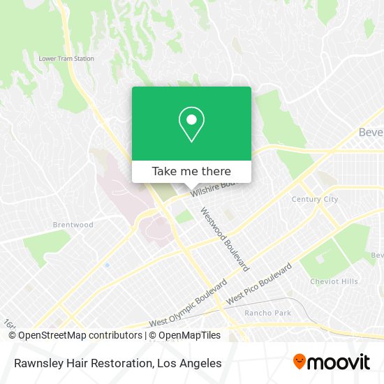 Mapa de Rawnsley Hair Restoration