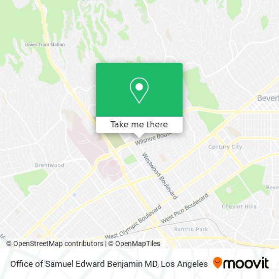 Office of Samuel Edward Benjamin MD map
