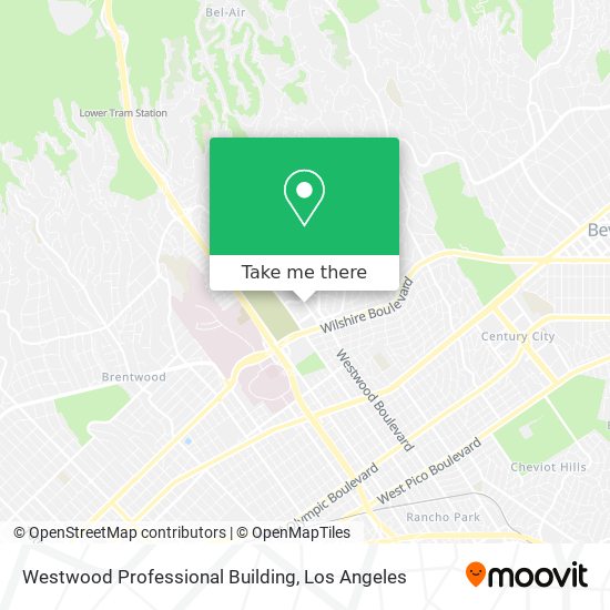 Westwood Professional Building map