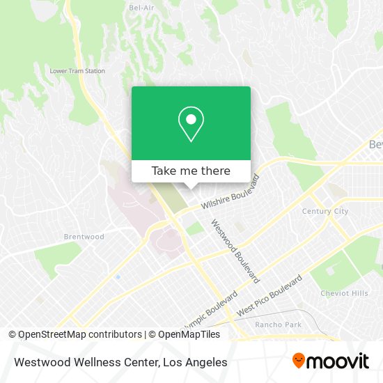 Westwood Wellness Center map