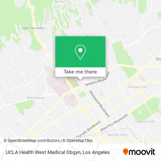 Mapa de UCLA Health West Medical Obgyn