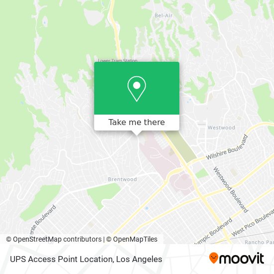 UPS Access Point Location map