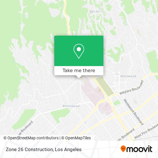 Zone 26 Construction map