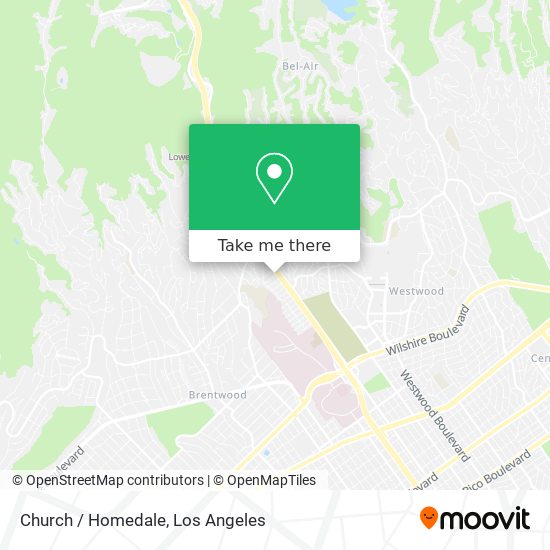Church / Homedale map