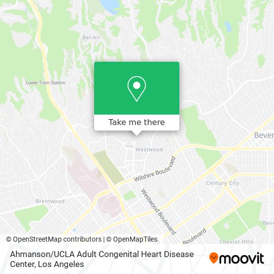 Mapa de Ahmanson / UCLA Adult Congenital Heart Disease Center