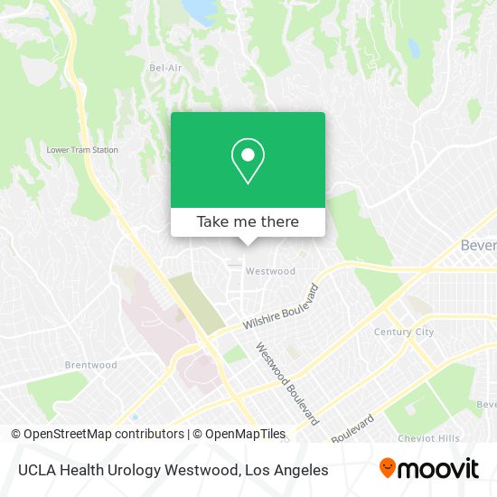 Mapa de UCLA Health Urology Westwood