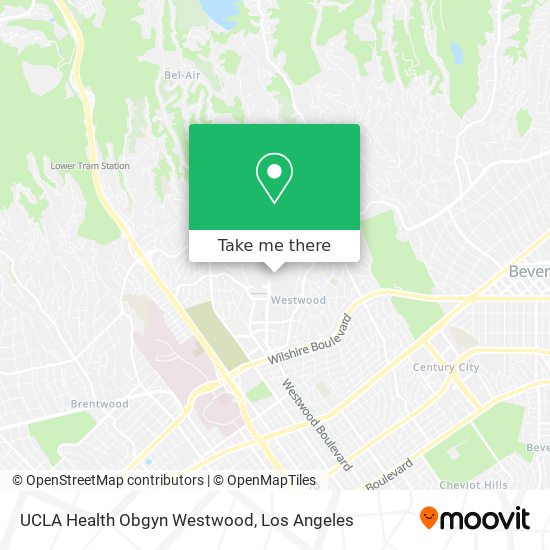 Mapa de UCLA Health Obgyn Westwood