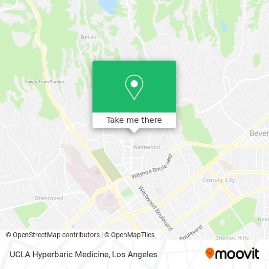 UCLA Hyperbaric Medicine map