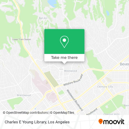 Mapa de Charles E Young Library