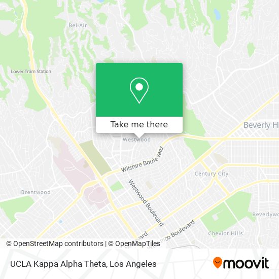 Mapa de UCLA Kappa Alpha Theta