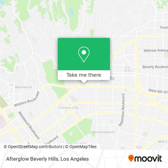 Mapa de Afterglow Beverly Hills