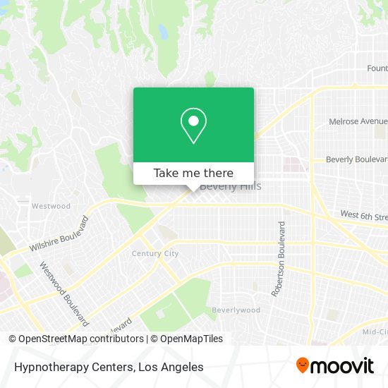 Hypnotherapy Centers map