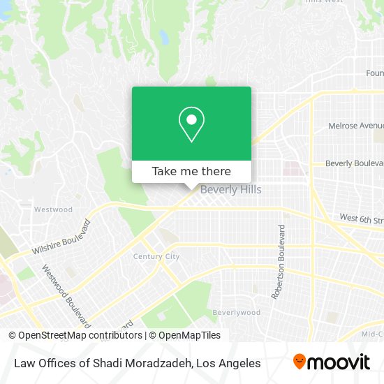 Mapa de Law Offices of Shadi Moradzadeh