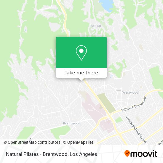 Natural Pilates - Brentwood map