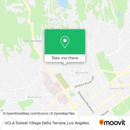 Mapa de UCLA Sunset Village Delta Terrace