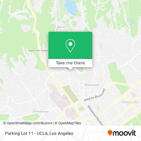 Parking Lot 11 - UCLA map