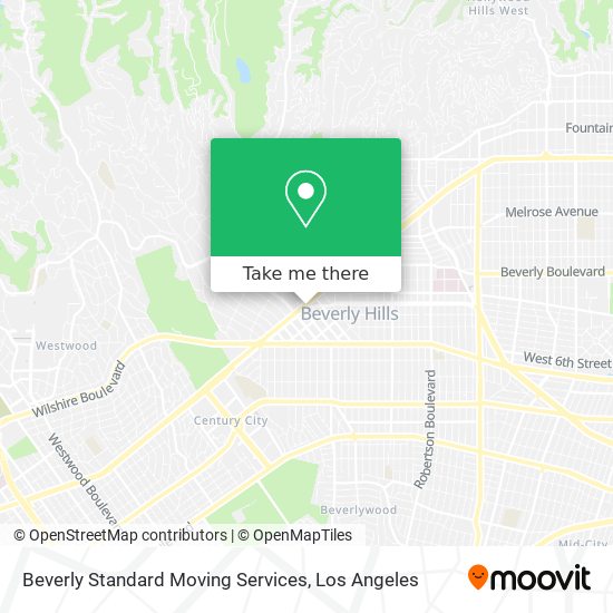 Mapa de Beverly Standard Moving Services