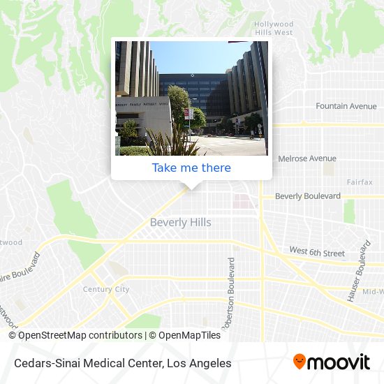 Cedars-Sinai Medical Center map