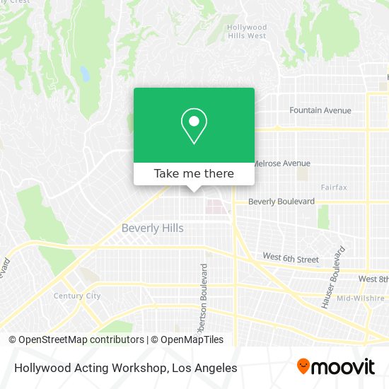 Mapa de Hollywood Acting Workshop