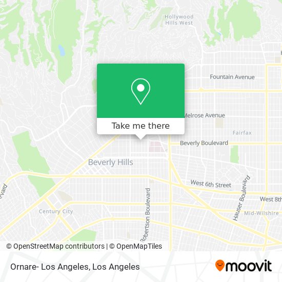 Mapa de Ornare- Los Angeles
