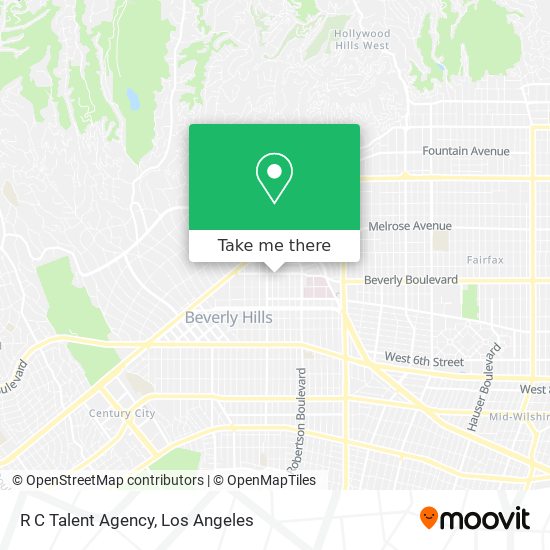 R C Talent Agency map