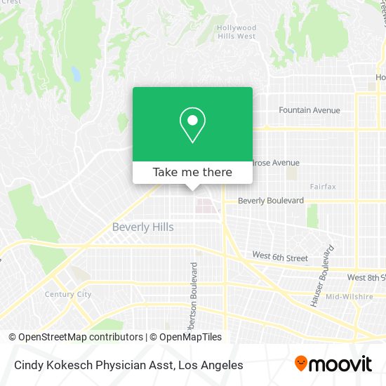Mapa de Cindy Kokesch Physician Asst