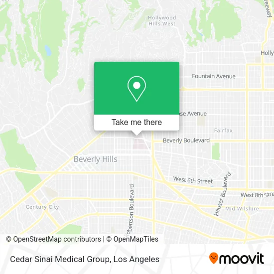 Cedar Sinai Medical Group map