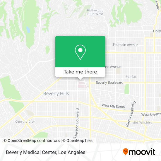 Mapa de Beverly Medical Center